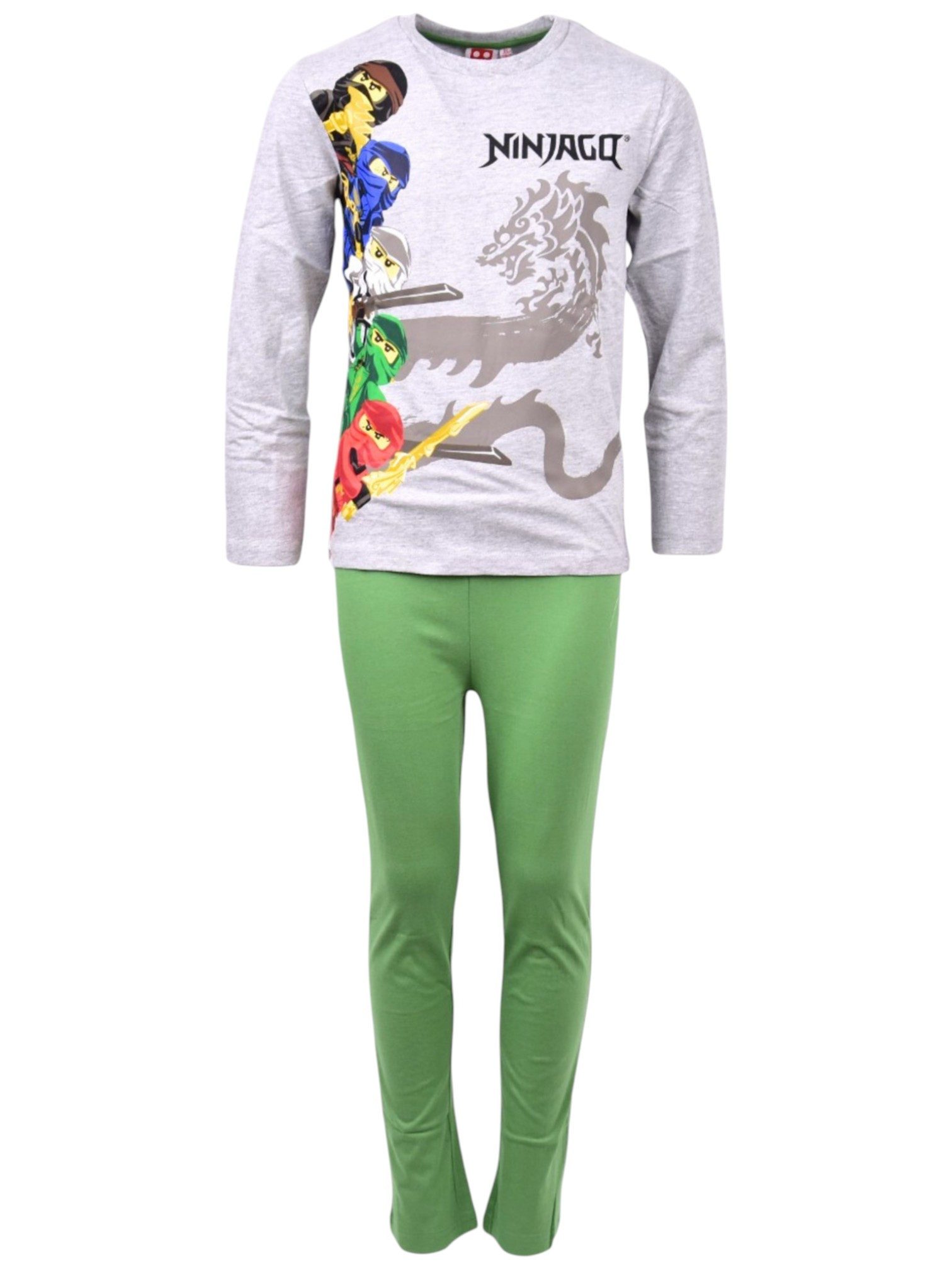 LEGO® Schlafanzug Ninjago (2 tlg) Kinder Pyjama langarm Gr. 98 - 128 cm