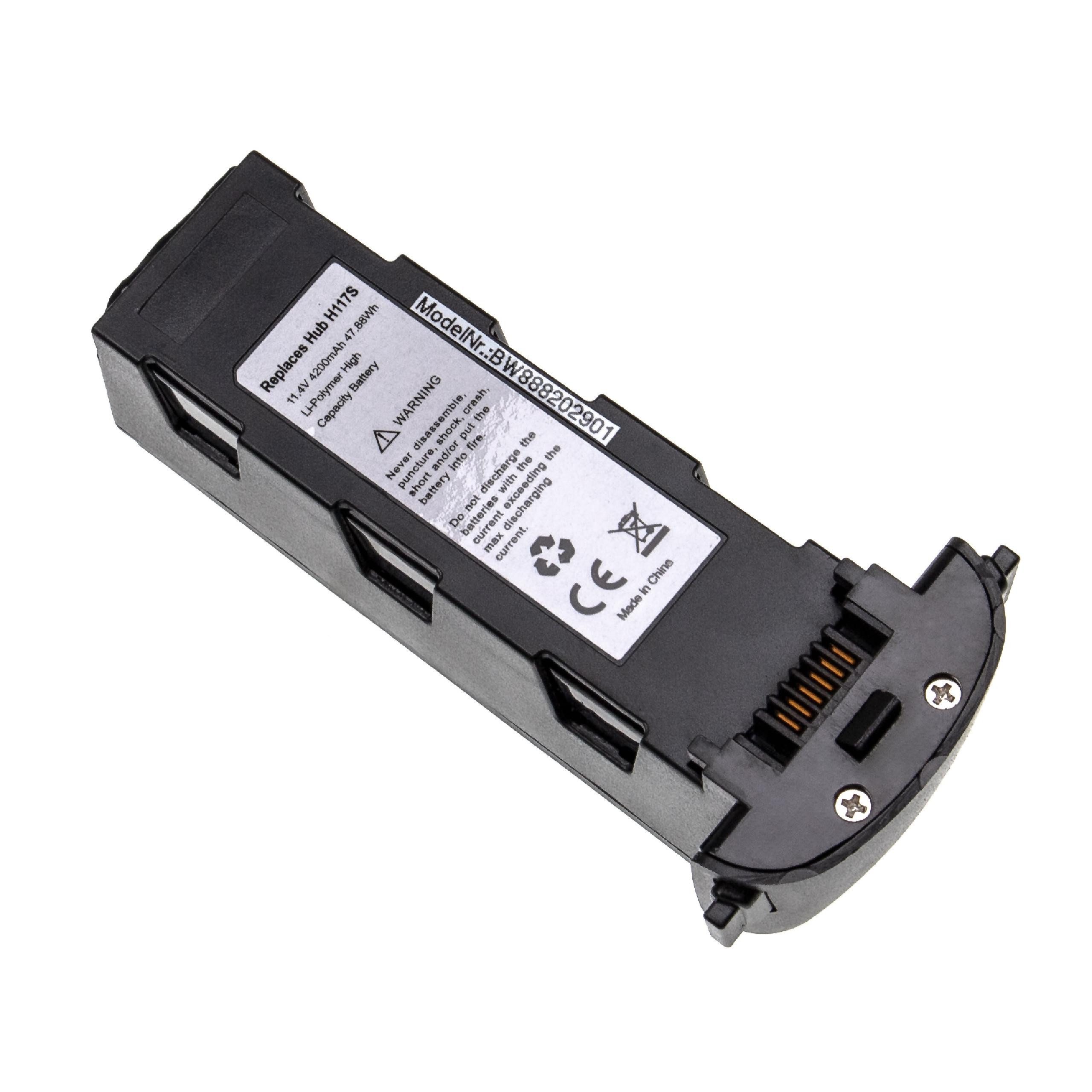 Ersatz für Hubsan H117S für Drohne (4200 mAh, 11,4 V, Li-Polymer) Drohnen-Akku