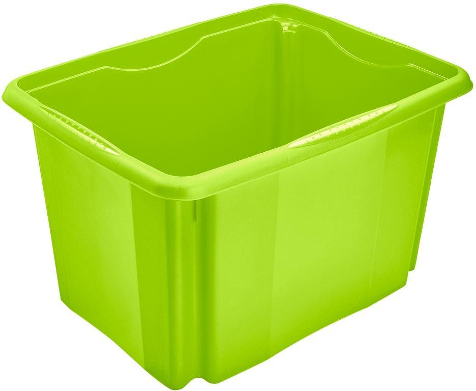 keeeper Stapelbox emil (Set, 2 St), 30 L, mit Deckel, hochwertiger Kunststoff