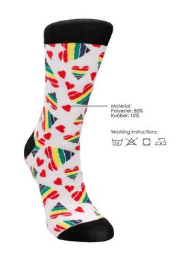 Shots Toys Freizeitsocken Sexy Socks - Happy Hearts - 42 - 46 (1-Paar)