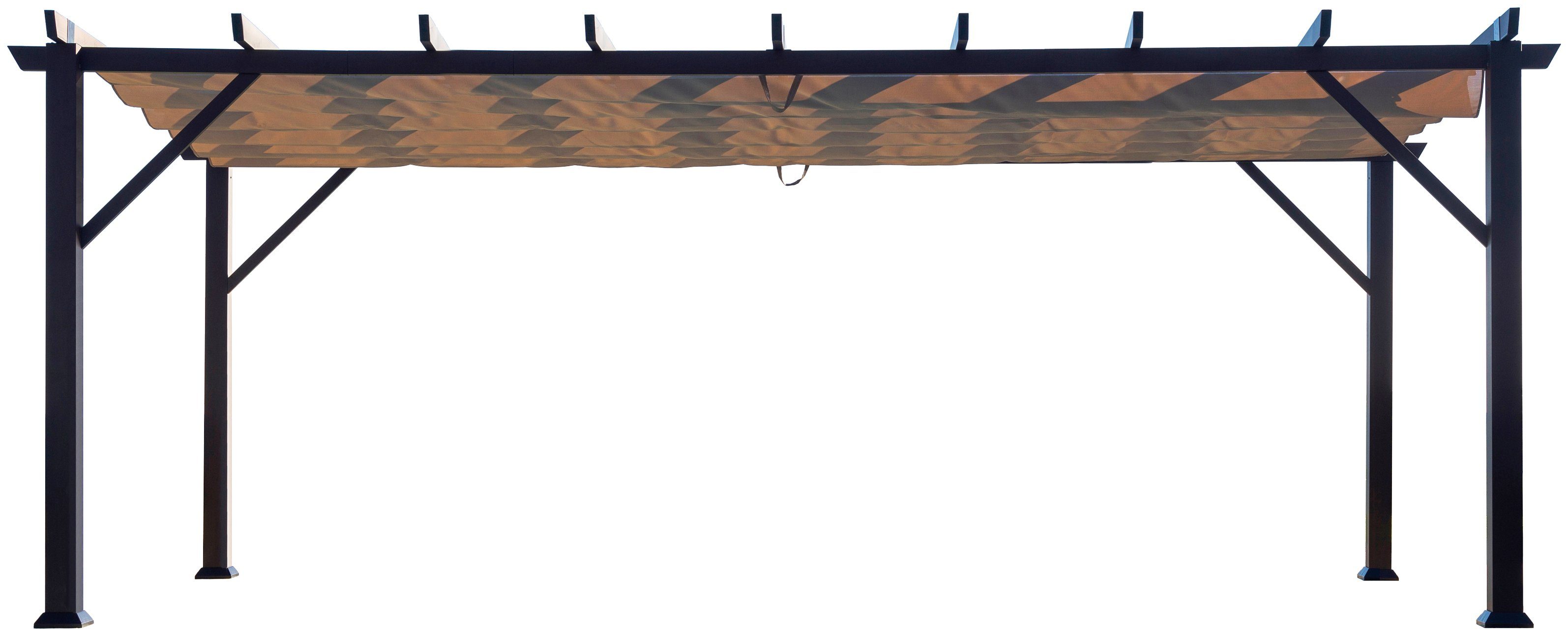 Paragon Pavillon Modena 12x20 Espresso, BxTxH: 623x360x239 cm. Reduzierter Preis € 2.429,99. Unverbindliche Preisempfehlung € 2.499,00