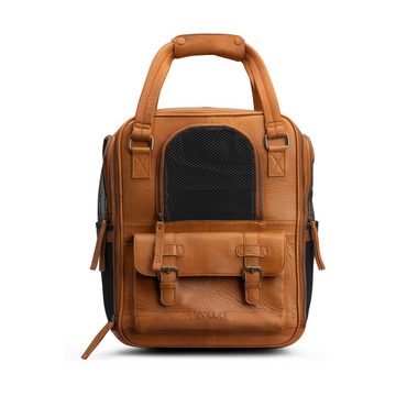 muud Handtasche Transportrucksack Hunde Leder Cecily Whisky