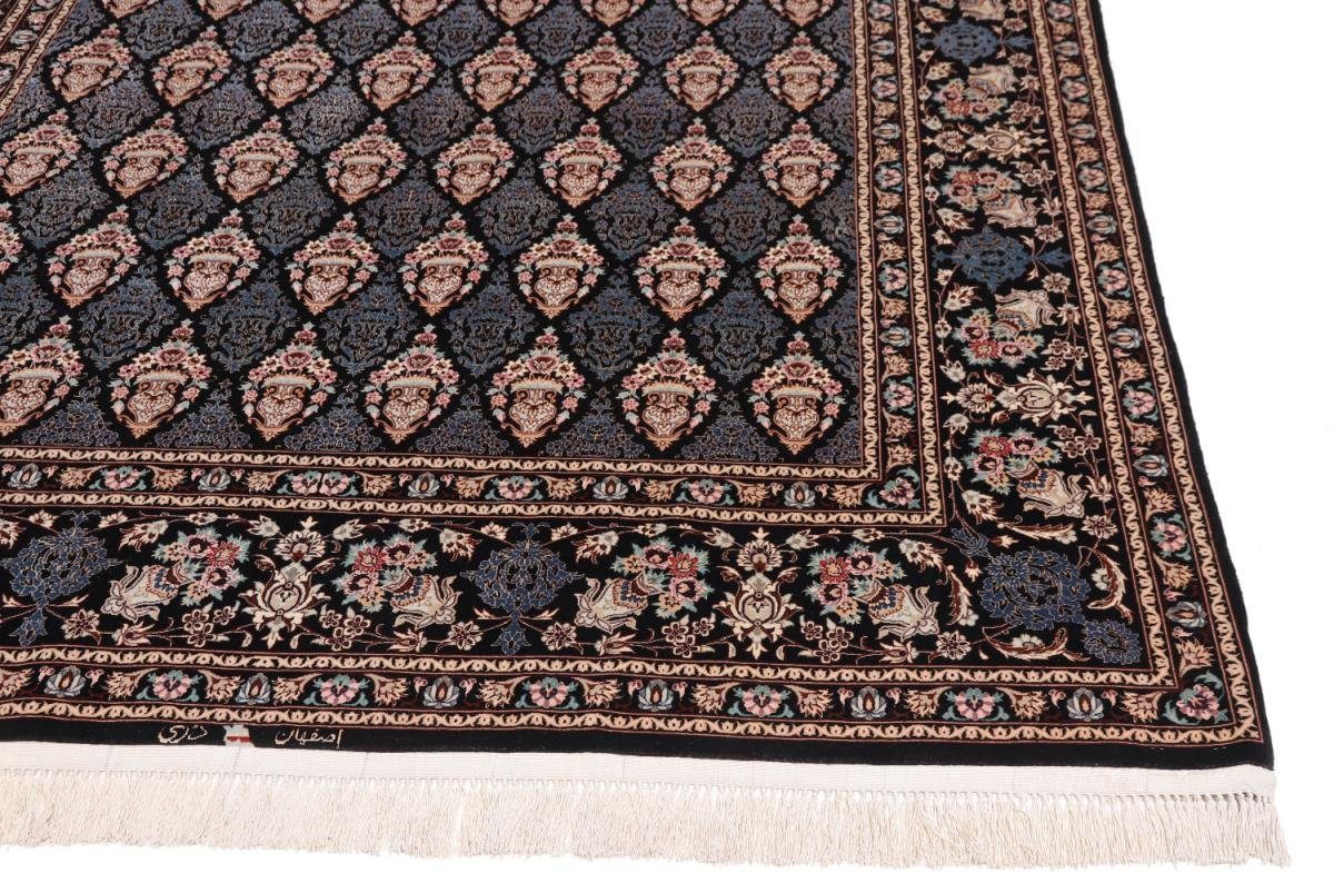 Orientteppich Nain Orientteppich, Handgeknüpfter rechteckig, Seidenkette 197x294 6 Trading, Isfahan Höhe: mm