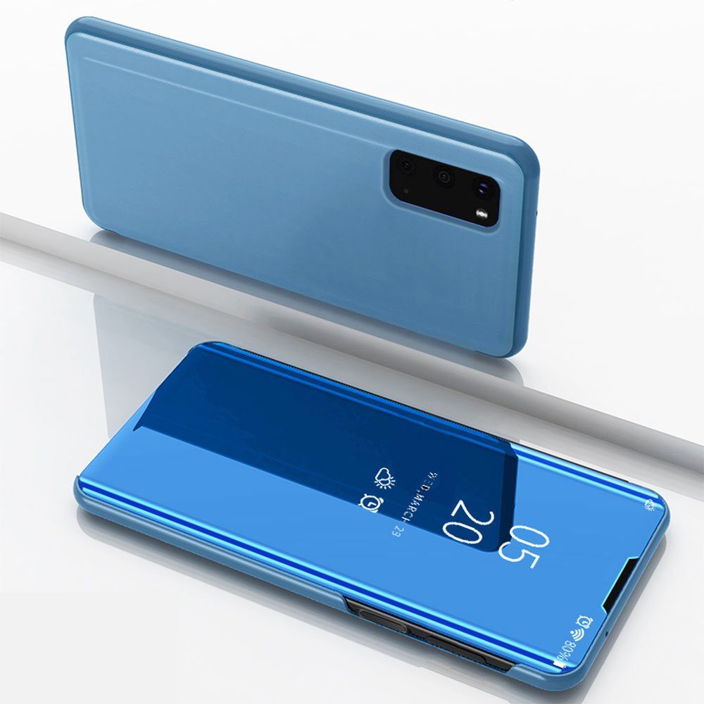 FITSU Handyhülle Handytasche für Samsung Galaxy Hülle Spiegel Flipcase Handyhülle Cover, Schlanke Klapphülle, elegantes Flipcase, Handyhülle mit Standfunktion
