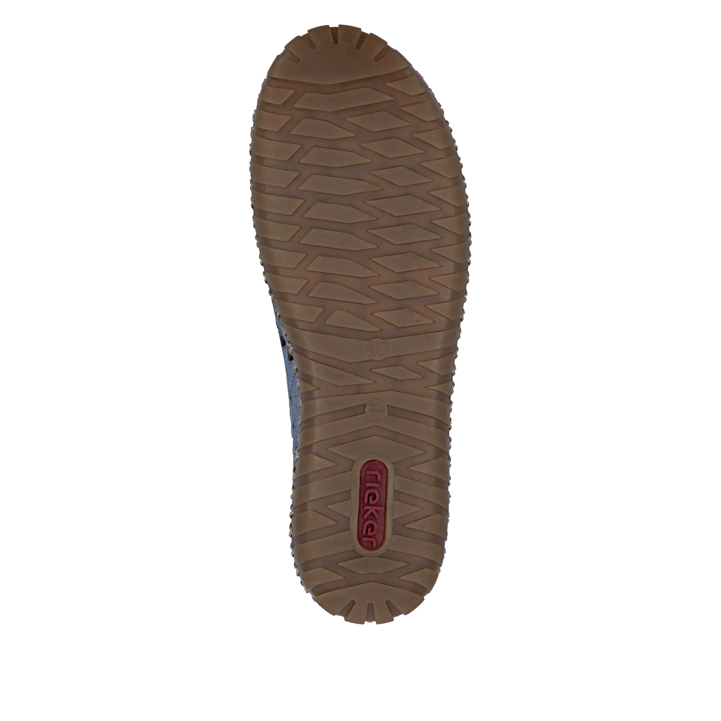 Rieker Slipper Schlupfschuh, Halbschuh, Urlaubsschuh mit Perforation