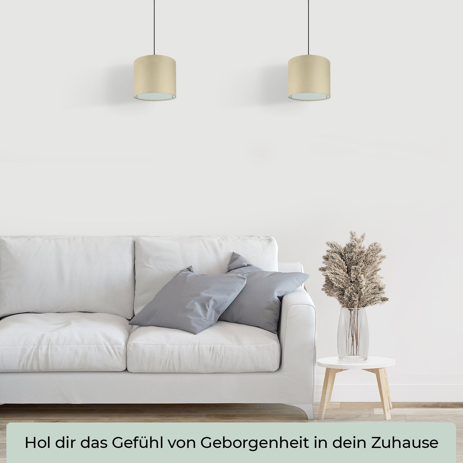 Wogati Lampenschirm Premium Hänge- und Stehlampe Lampenschirm Wogati