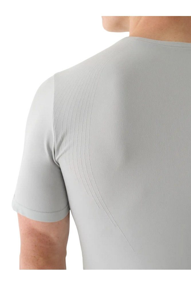 4F T-Shirt FNK M0975 (schnelltrocknend, nahtlos) hellgrau Herren
