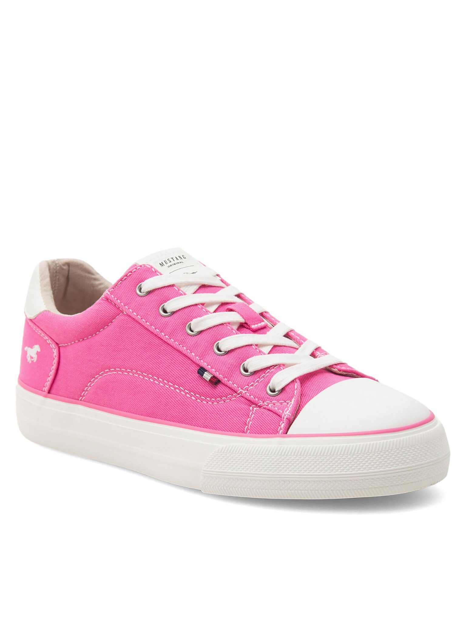 Mustang Sneakers aus Stoff Damen 1272-307-504 Rosa Sneaker