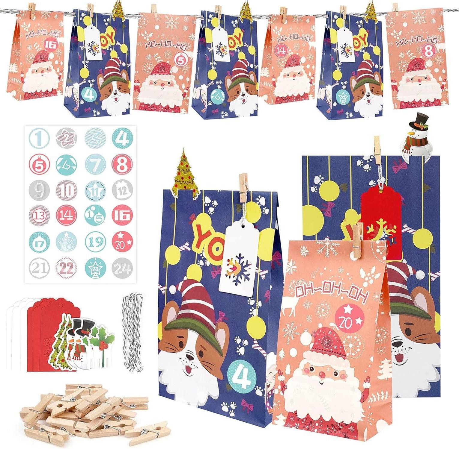 LuxusKollektion DIY-Adventskalender Adventskalender XXL Basteln Selber Machen DIY Geschenktüten