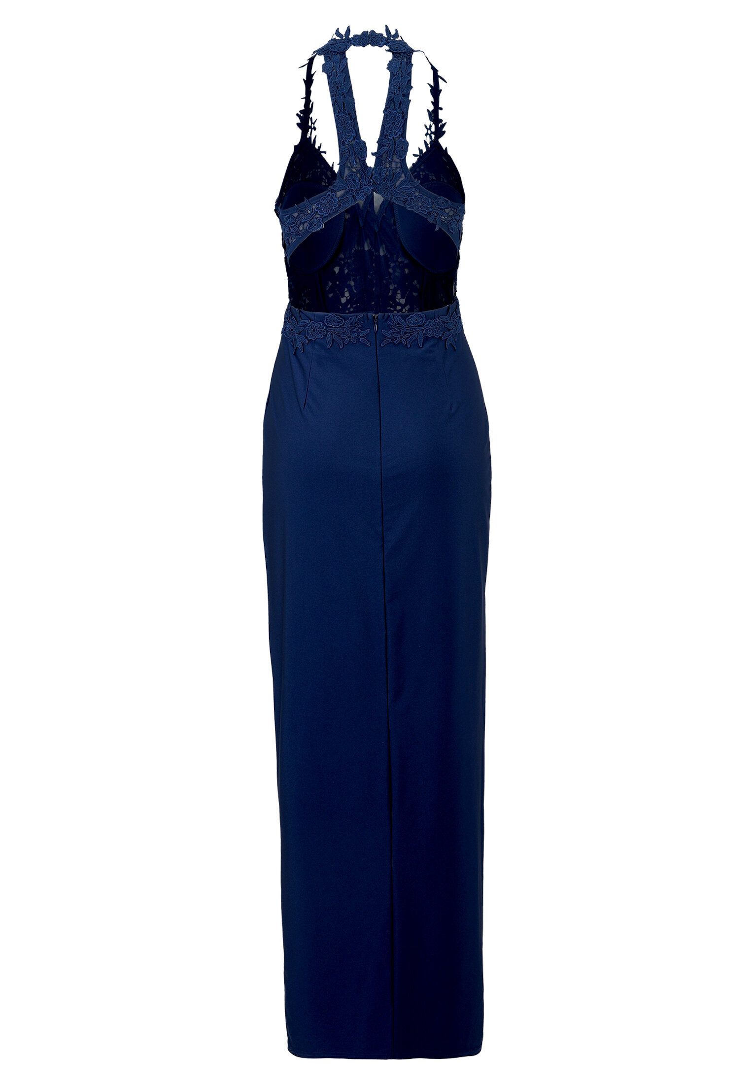 Vera Mont Abendkleid Damen mit Strass Rückenfrei