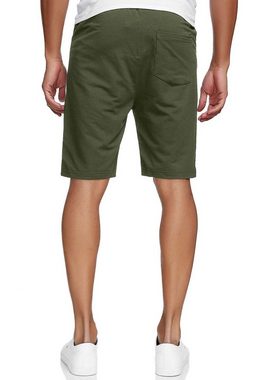 Smith & Solo Sweatshorts Kurze Hose Herren Shorts (1-tlg) Baumwolle, mit Reißverschluss