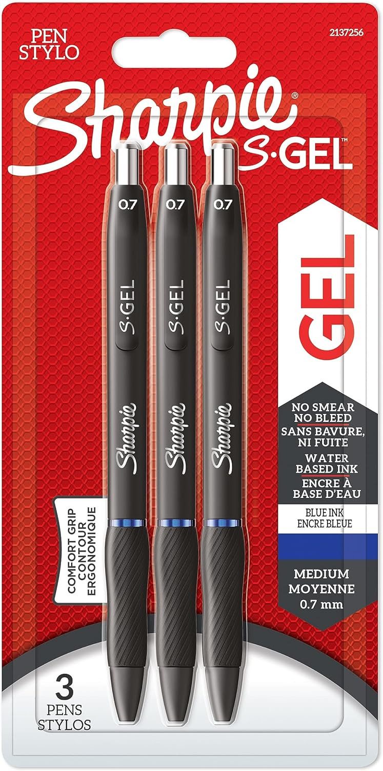 Sharpie Kugelschreiber Sharpie S-Gel 0,7mm Blau 3er