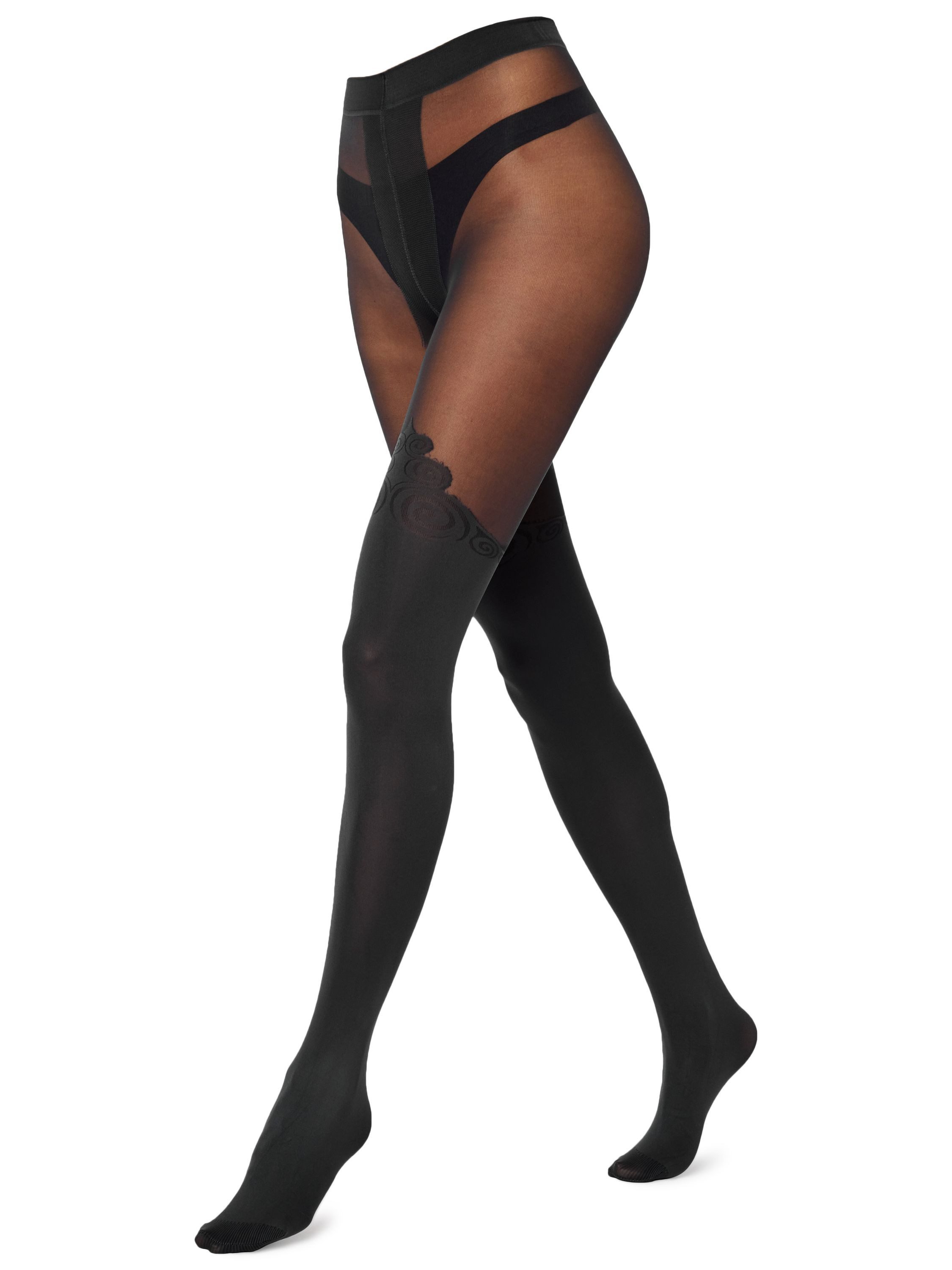 Merry Style Strumpfhose Damen Strümpfe MS 389 Feinstrumpfhose 60 DEN (1 St) mit Muster, aus Mikrofaser