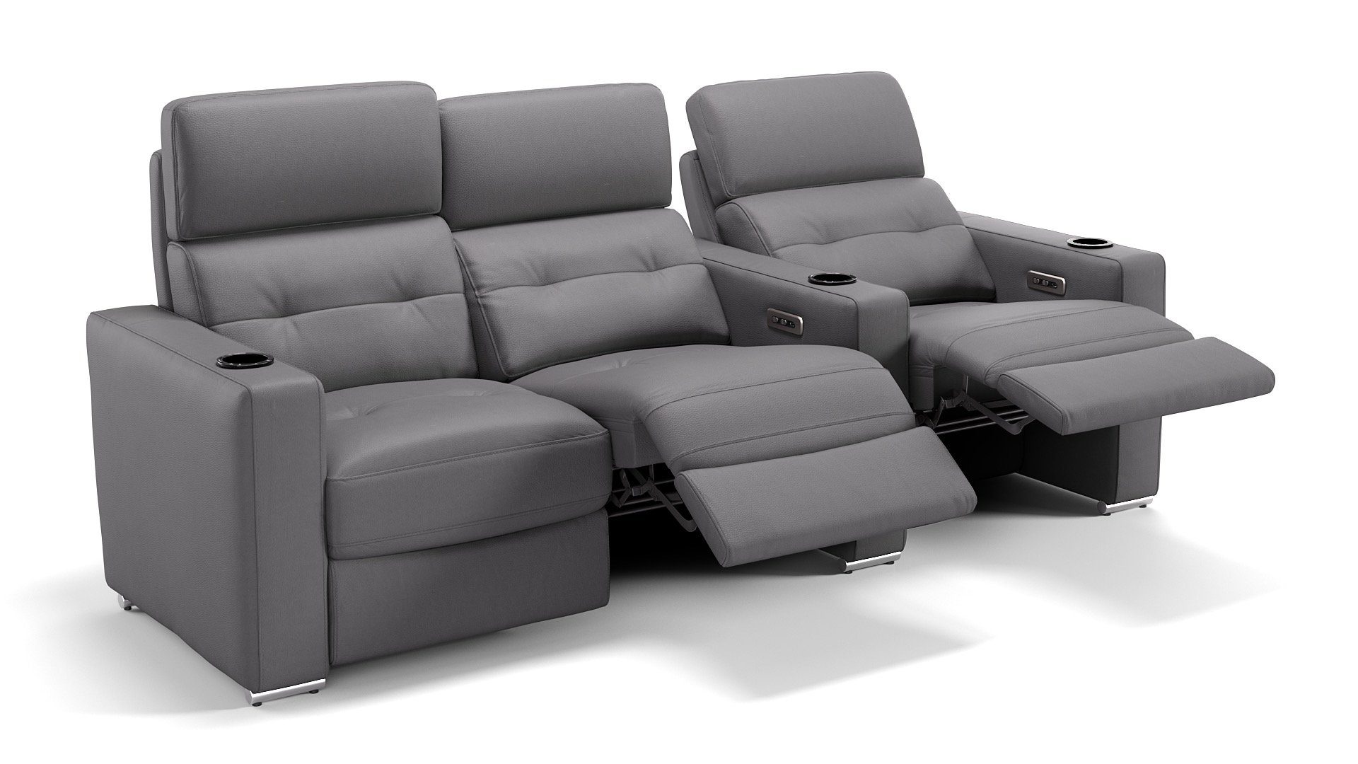 Sofanella 3Sitzer Sofanella 3Sitzer BARI Kinosofa Ledercouch