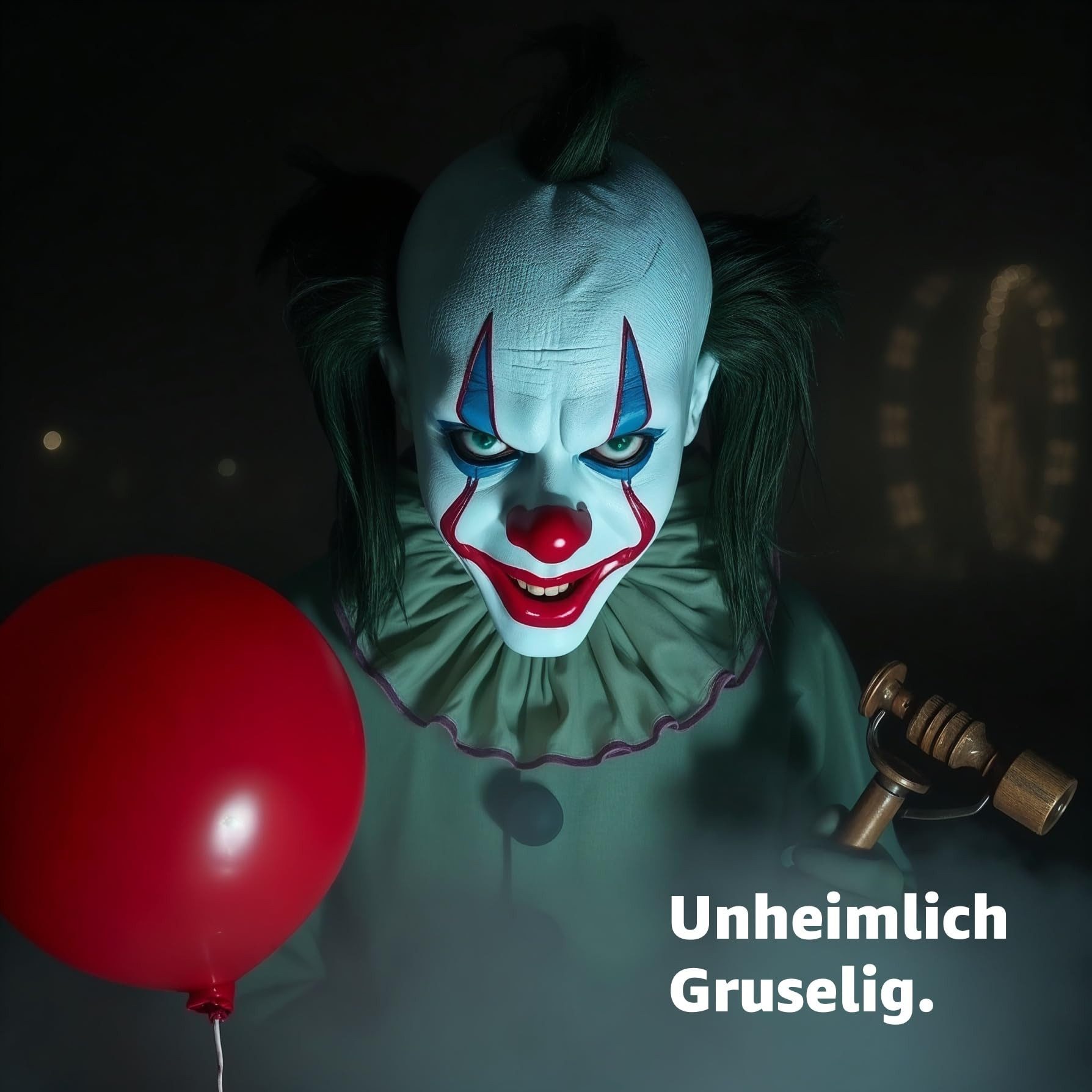 TK Gruppe Verkleidungsmaske Joker Gesichtsmaske – Kostüm Zubehör für Damen & Herren, (1-tlg)