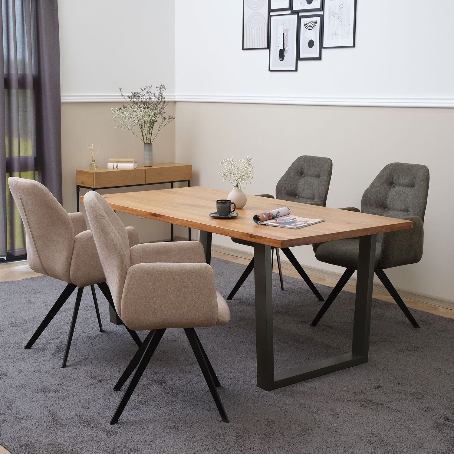 Terra Home Esstisch Terra Home Esstisch Sigurd 160 x 90 cm, gerade