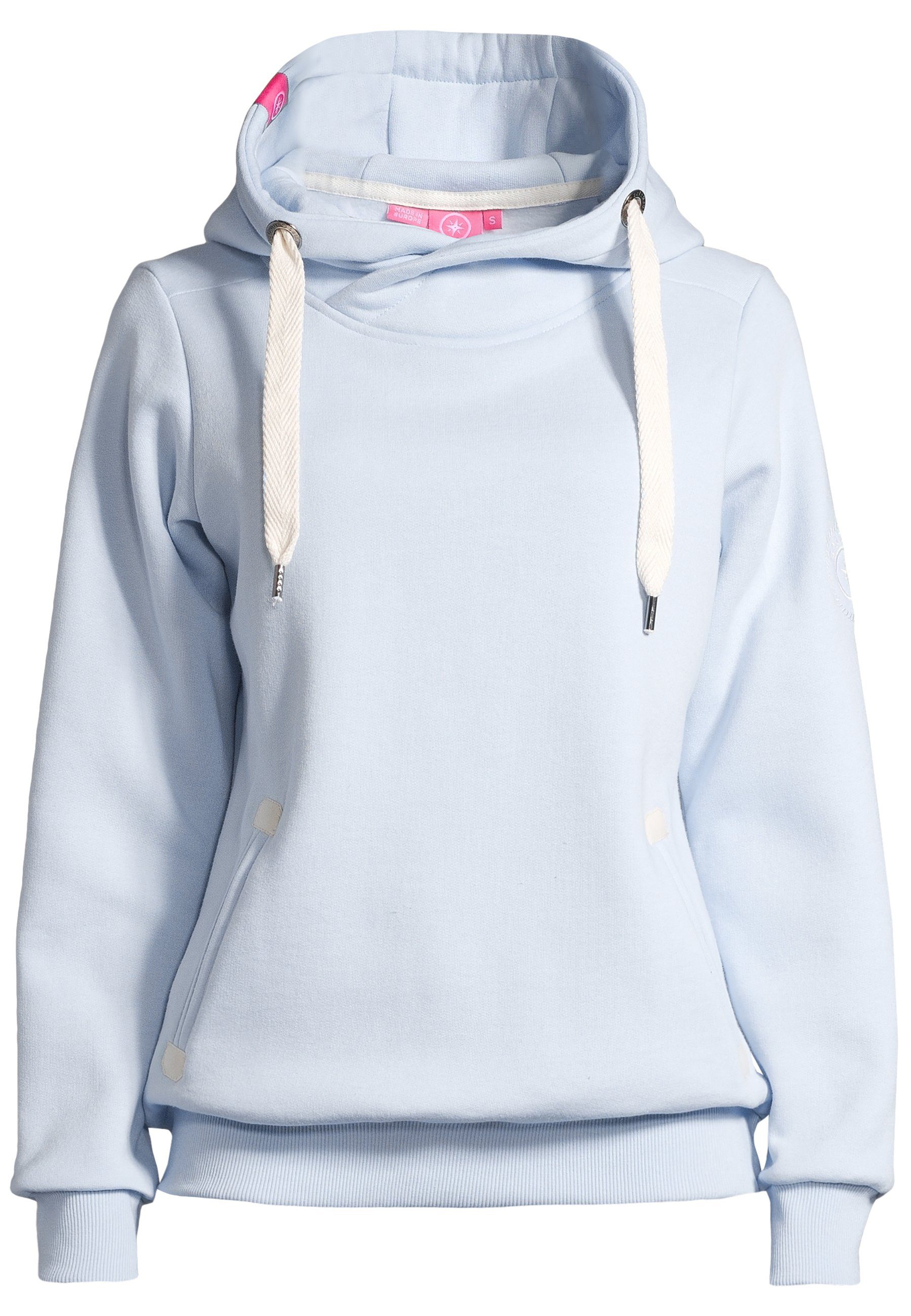 salzhaut Hoodie SÜNN Damen Tailliert salzhaut Kapuzenpullover – bequemer Fit und nordisch klares Design – Bild 2 von 5