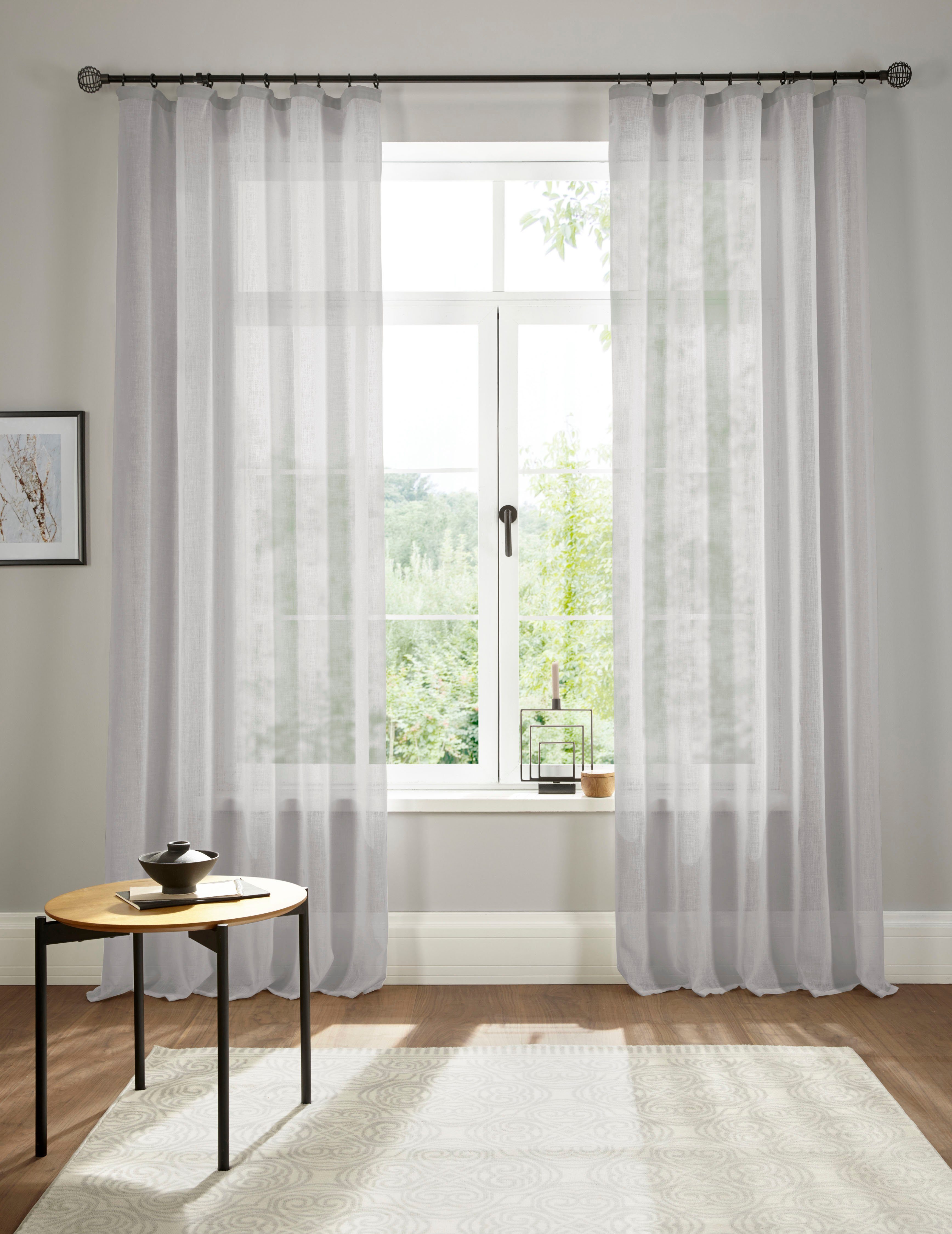my home Gardine Fiete, Kräuselband (1 günstig online kaufen