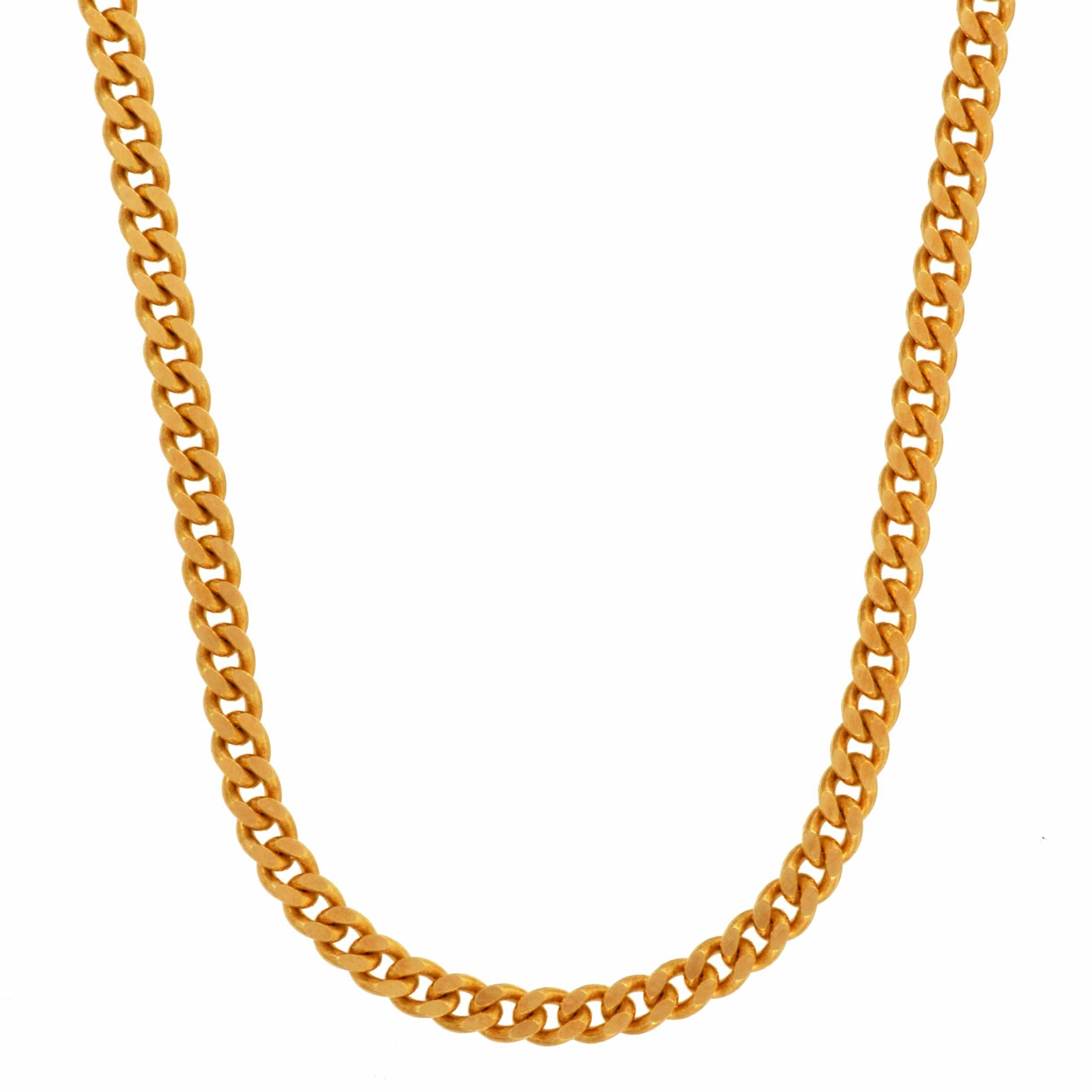 Panzerkette Goldkette Panzerkette Länge 40cm - Breite 2,0mm - 750-18 Karat Gold