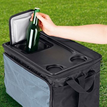 EASYmaxx Kühltasche perfekter Picknick-Begleiter, 30 l, faltbar mit besonders viel Platz für frisches Obst, Gemüse etc.