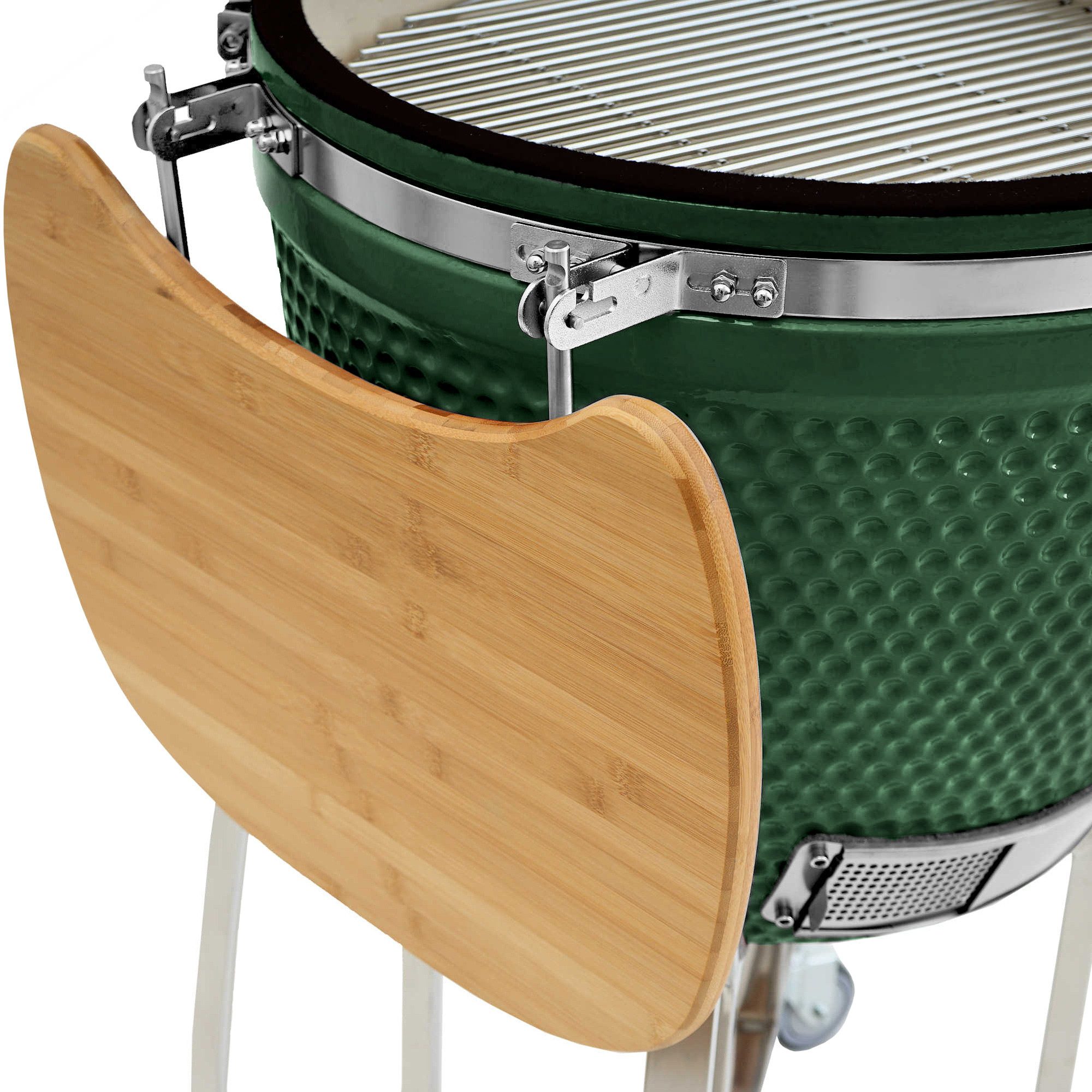 BBQ-Toro Keramikgrill Kamado Grill Holzkohlegrill "KURO" Ø 52 cm, Grün, Keramikgrill, High-End Holzkohlegrill, optimale Hitzespeicherung