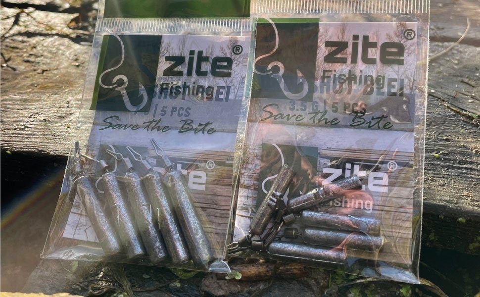 Zite Drop-Shot-Blei 5 Stück Stabblei 7g - Angelblei für Finesse Angeln - Grundblei