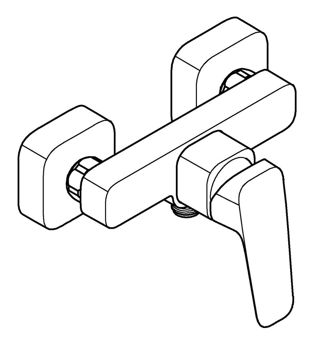 Grohe Duscharmatur Cubeo Einhand-Brausebatterie - Schwarz Matt