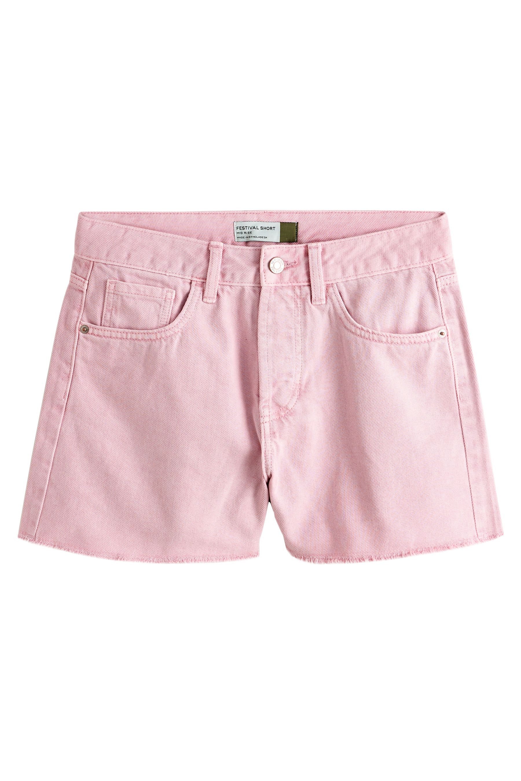 Next Jeansshorts Festival Denimshorts mit unvesäubertem Saum (1-tlg)