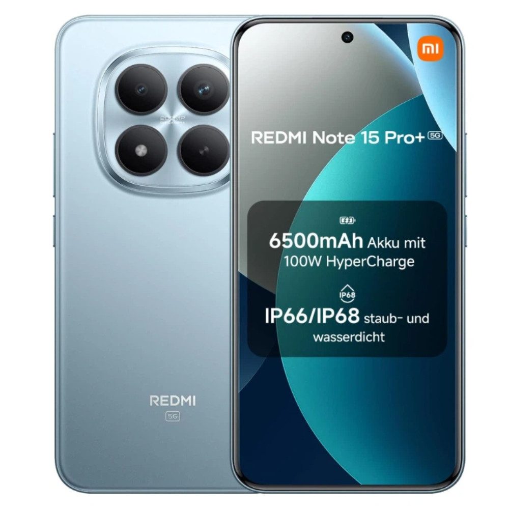 Xiaomi Redmi Note 15 Pro+ 5G 8GB 256GB Smartphone (6.83 Zoll, 256 GB Speicherplatz, 200 MP Kamera)