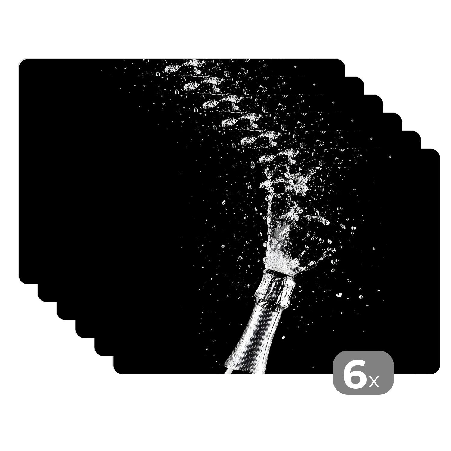 MuchoWow Platzset Champagner - Schwarz - günstig online kaufen
