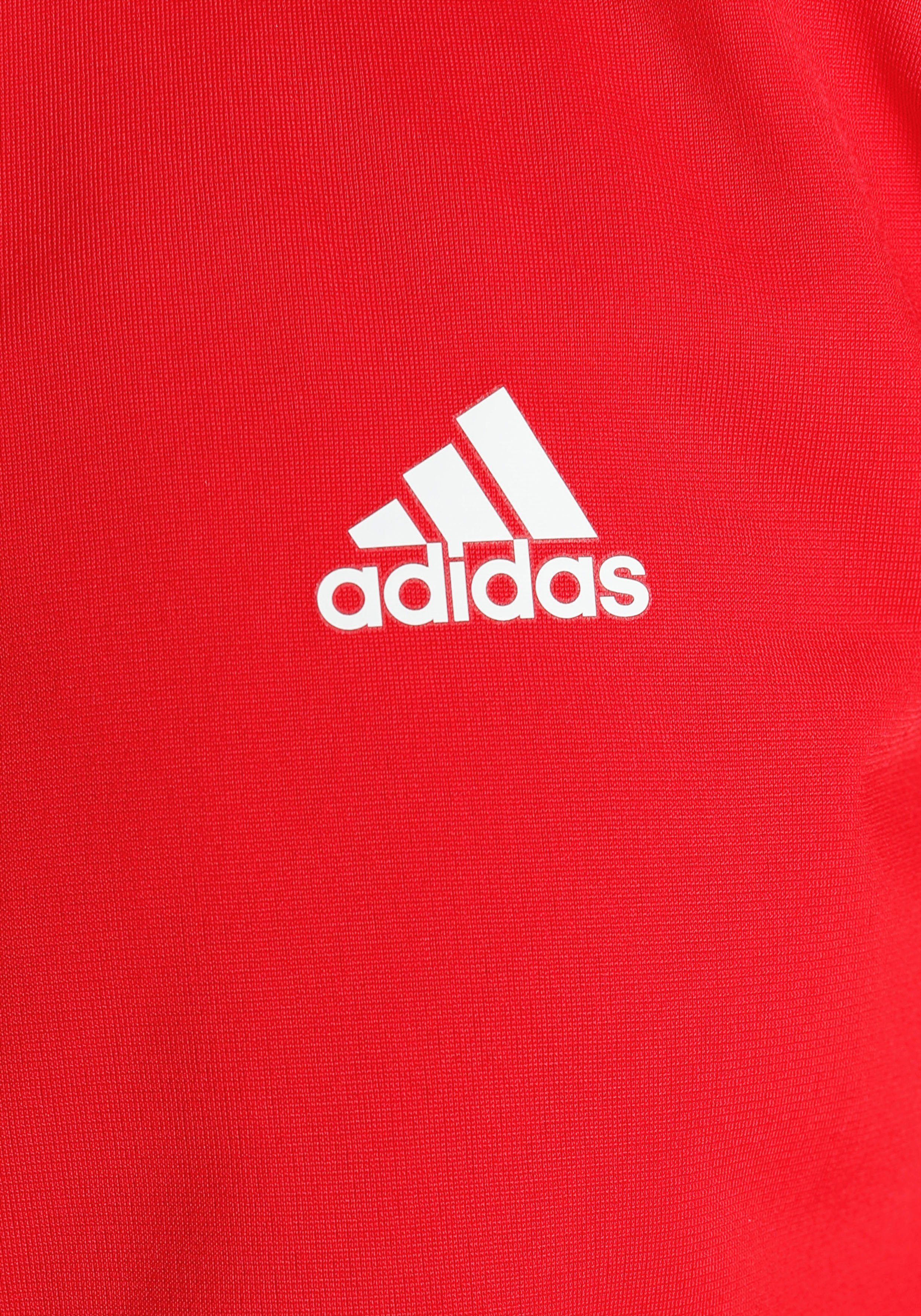 adidas Sportswear Trainingsanzug ESSENTIALS LOGO / BIG White Better (2-tlg) Scarlet