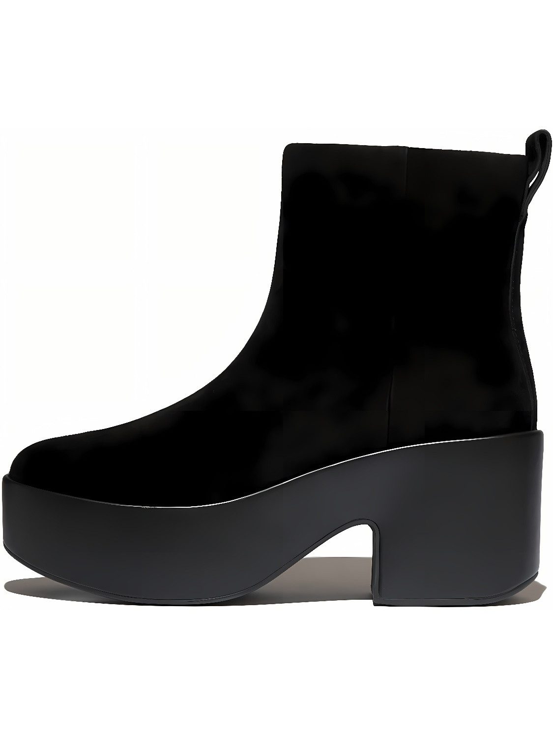 Fitflop Platfforms Suede Heeled Ankle Boots Stiefel