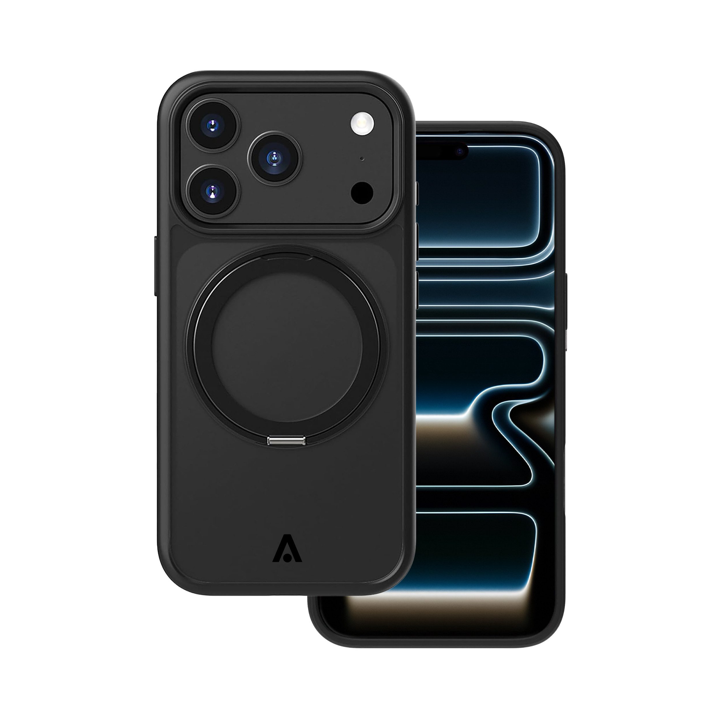 alkaya. Handyhülle LUCID 360 FlexStand Case – MagSafe kompatible Hülle mit Ring-Stand