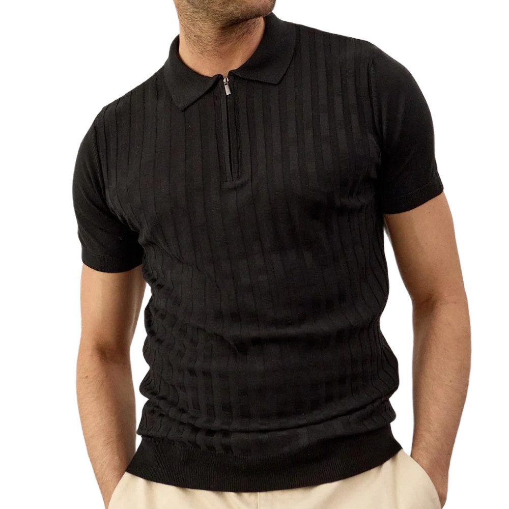 danger Poloshirt Herren Strick-T-Shirt – Rundhalsausschnitt, günstig online kaufen