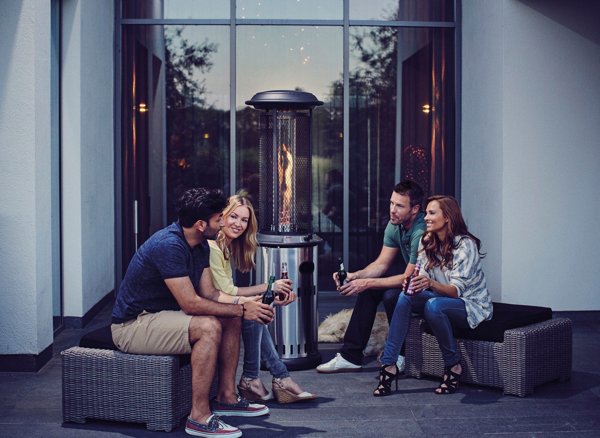 Enders® Terrassenstrahler Vulano, 8,5-11 kW, ØxH: 53x182 cm