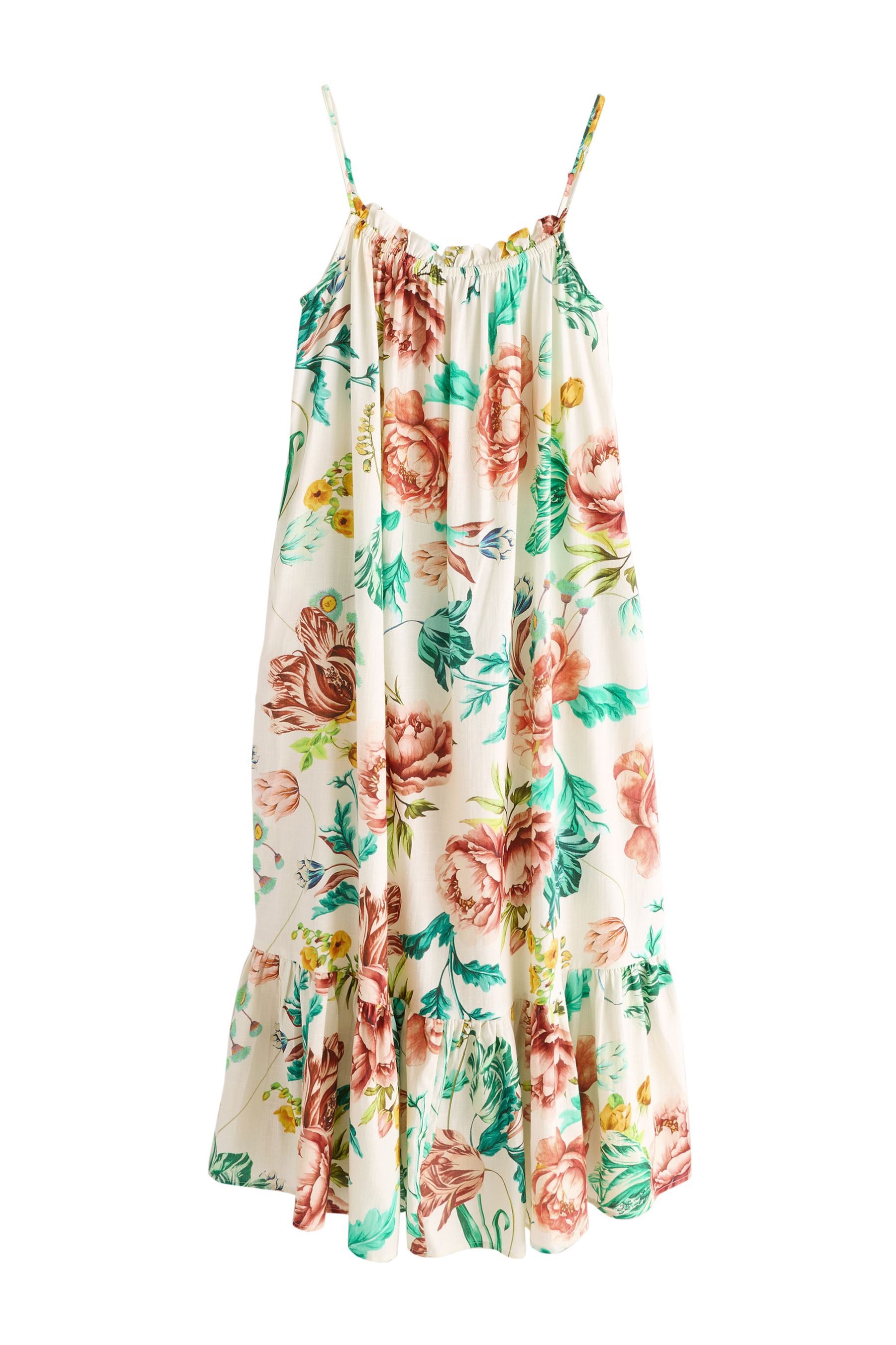 Next Strandkleid Weites Maxikleid aus 100 % Baumwolle (1-tlg) günstig online kaufen