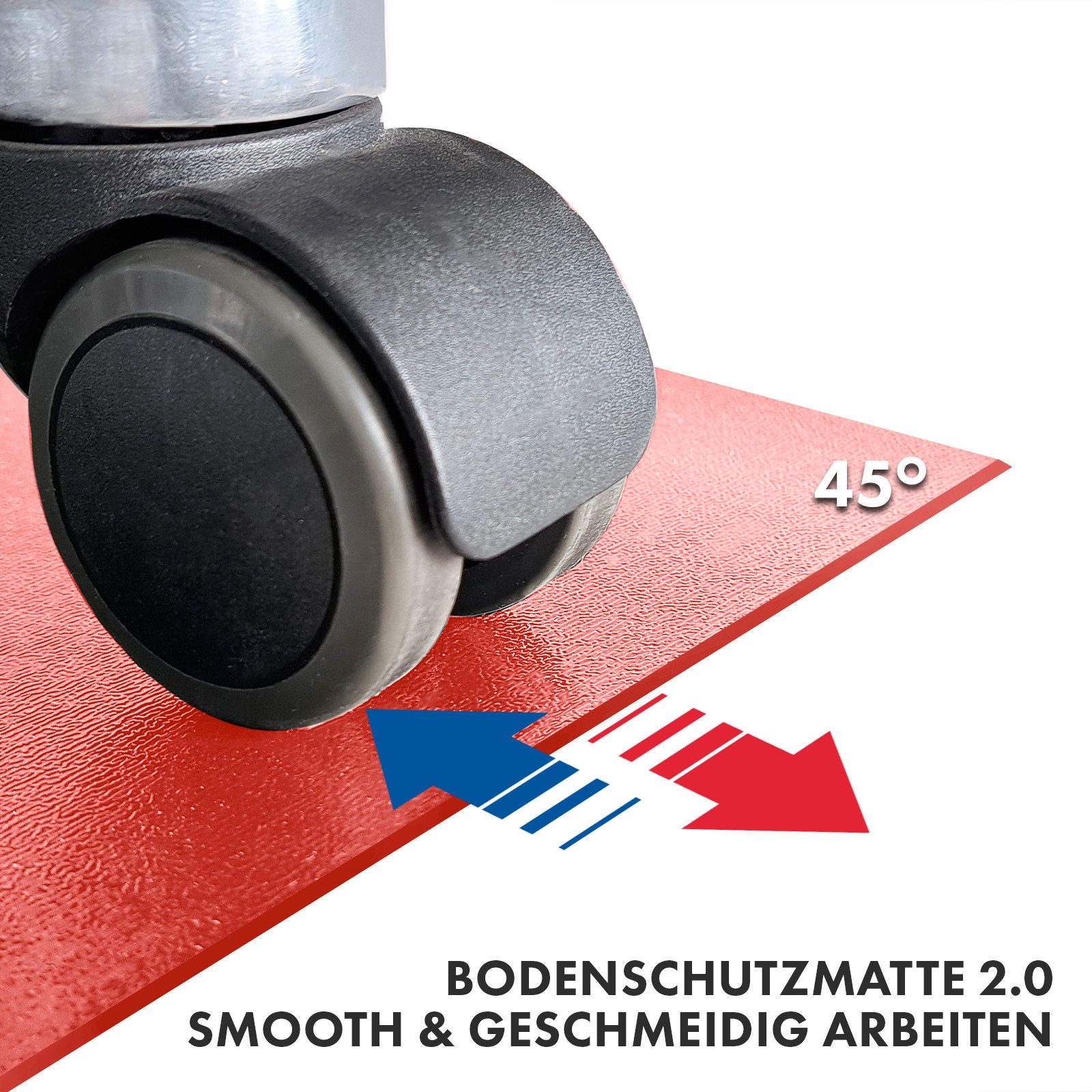 Kubus Bodenschutzmatte Delara mit abgeschrägter Kante, Optimaler Schutz, Erhältlich in vielen Farben und Größen – Bild 5 von 5