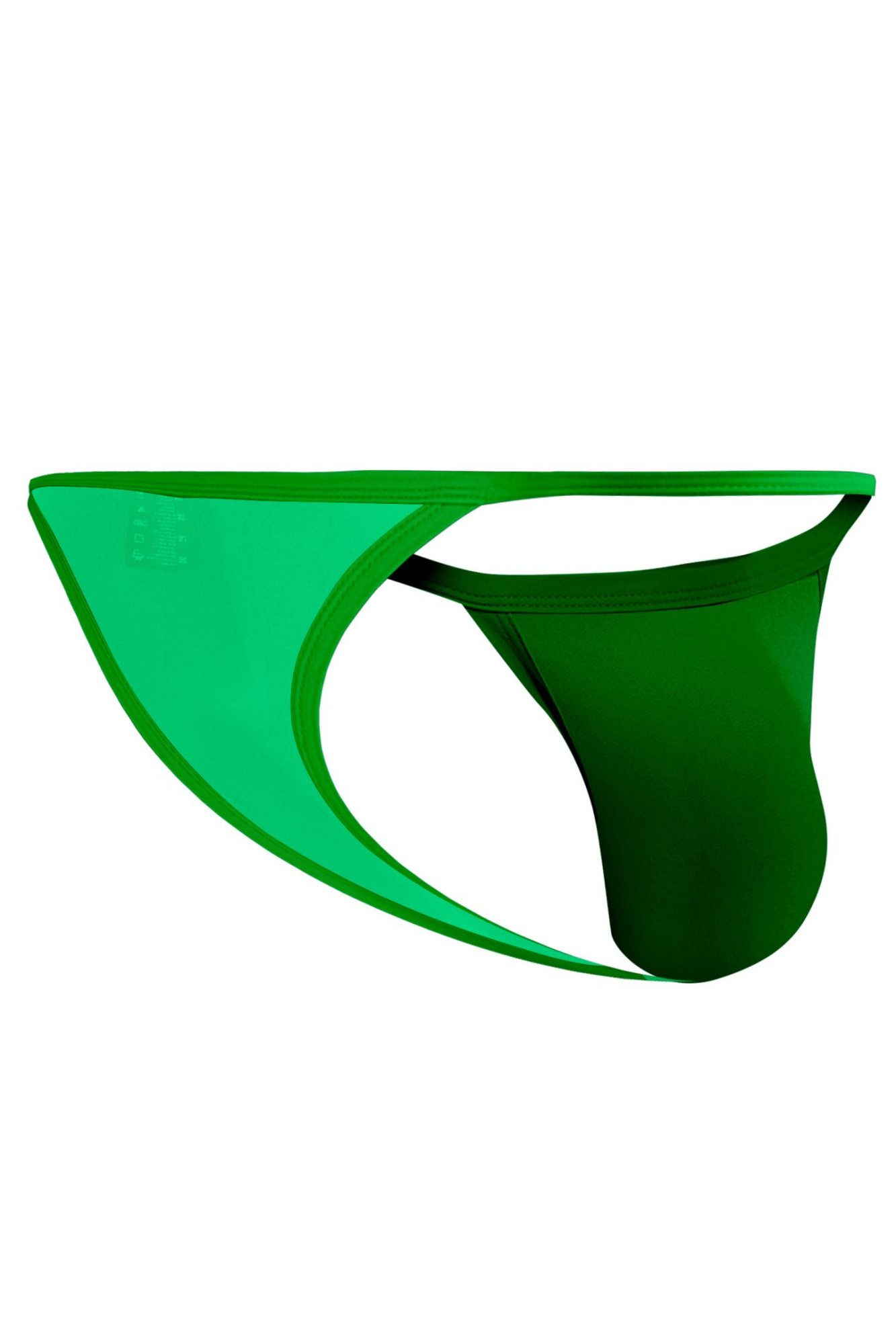 CUT4MEN String Grüner Männer Tanga aus Netz Material elastisch transparent Herren Str