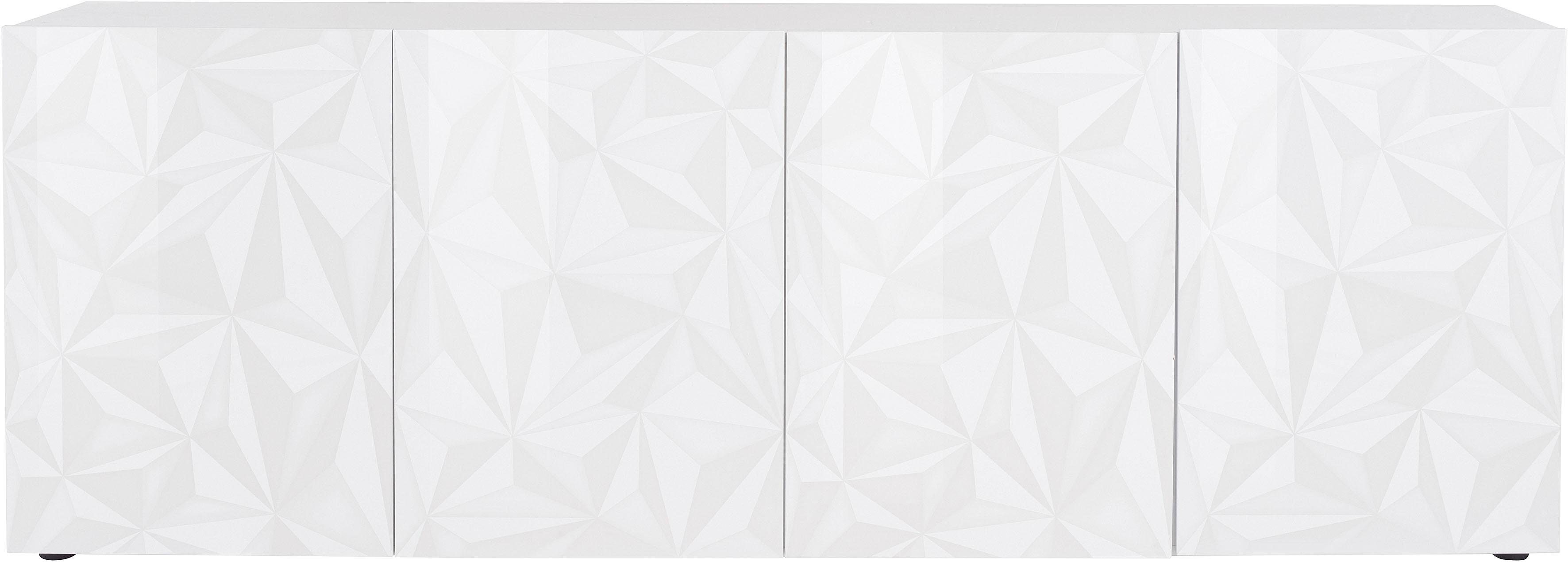 INOSIGN Sideboard Prisma Breite 241, Kommode 4 Türen, Anrichte, Front mit e günstig online kaufen