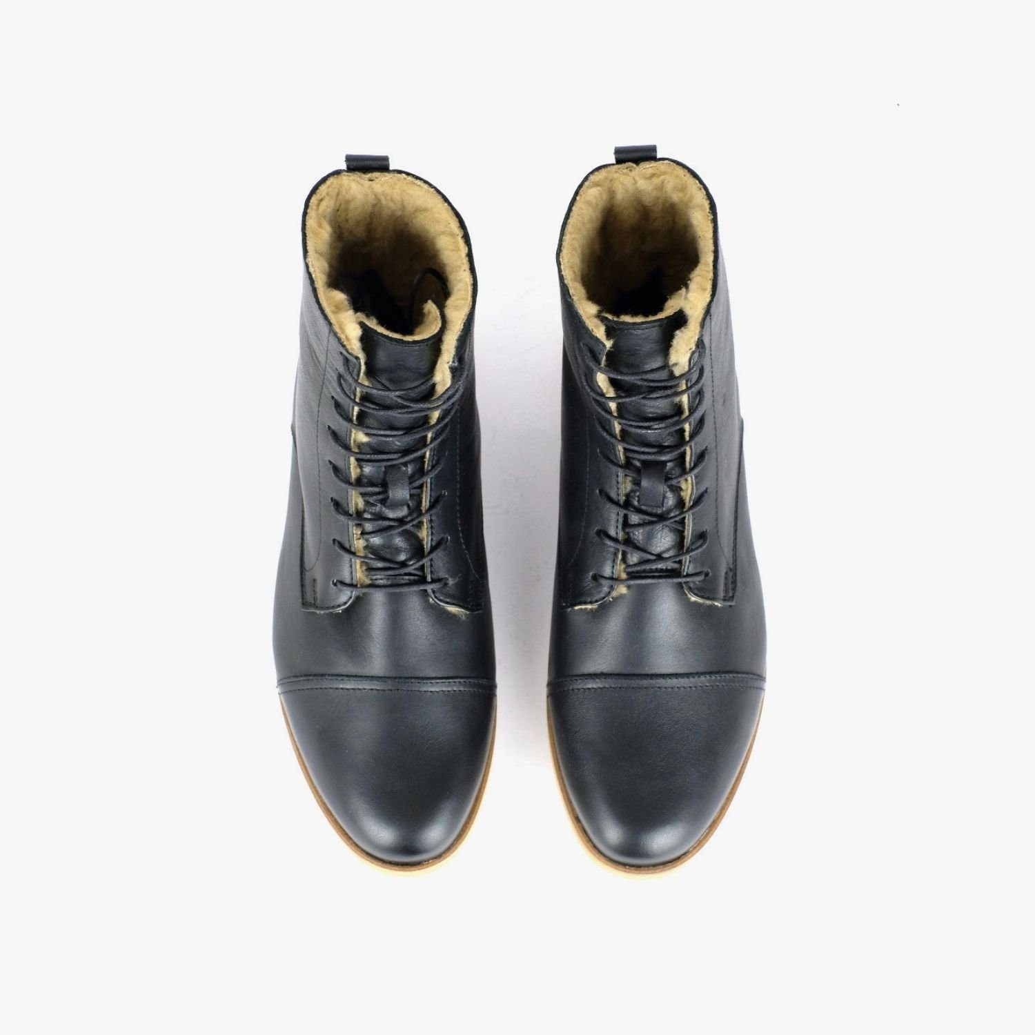 SORBAS '89 gefütterte Lederstiefel Schnürstiefel