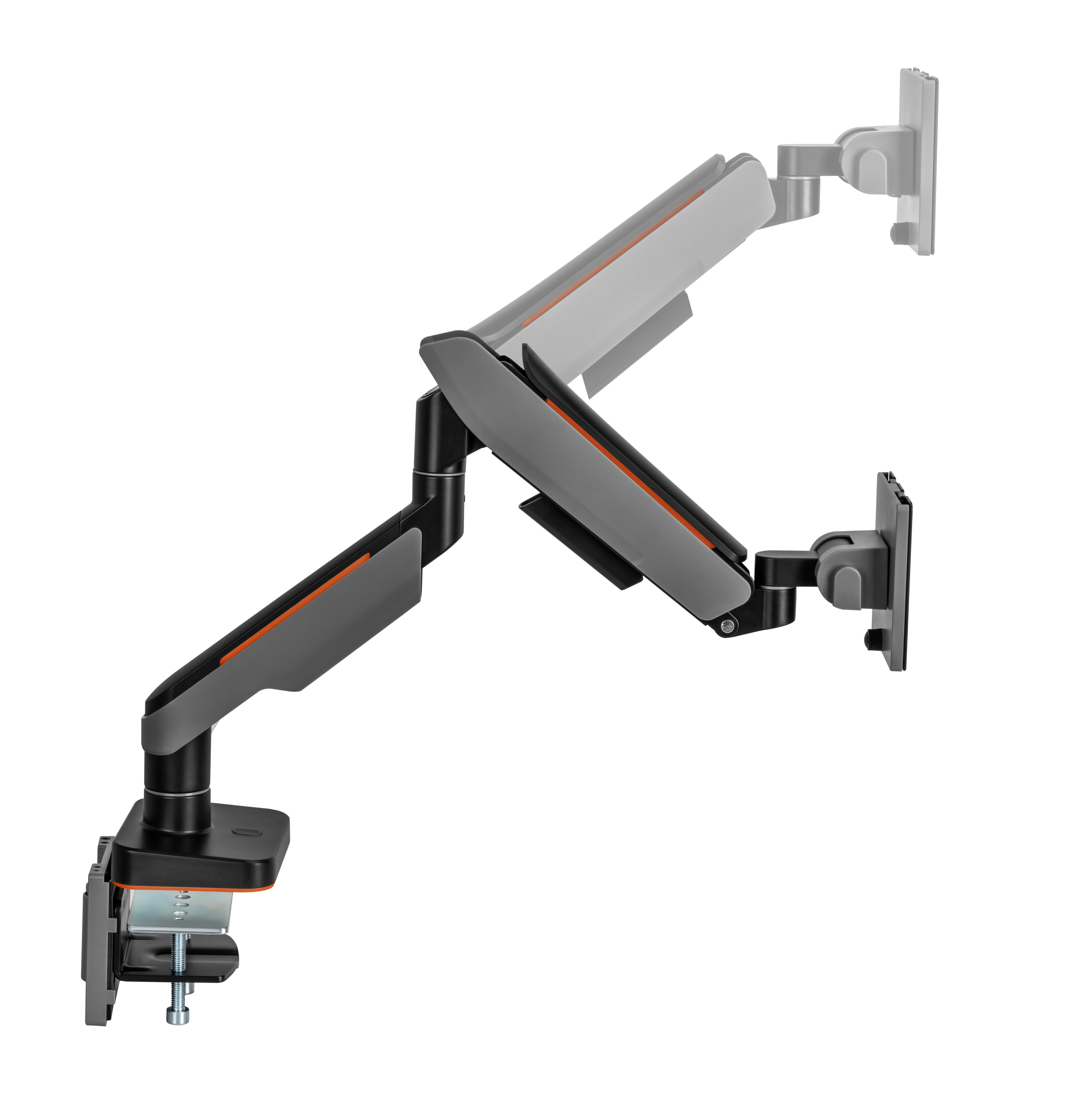 HALTERUNGSPROFI Monitor-Halterung OFFICE-GS512AEX, (bis 49,00 Zoll, Kabelmanagement Gasdruckfeder Aluminium, VESA 75 / 100 bis 20kg) – Bild 3 von 5