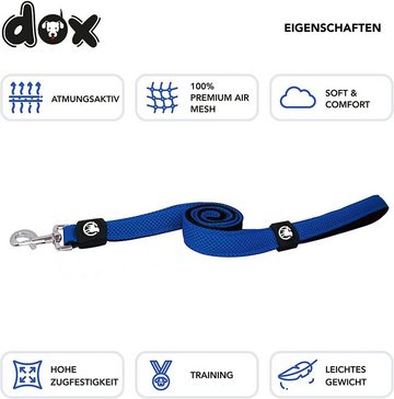 DDOXX Hundeleine Hundeleine Air Mesh 120cm, Hand-Schlaufe, Braun M - 2,5 X 120 Cm