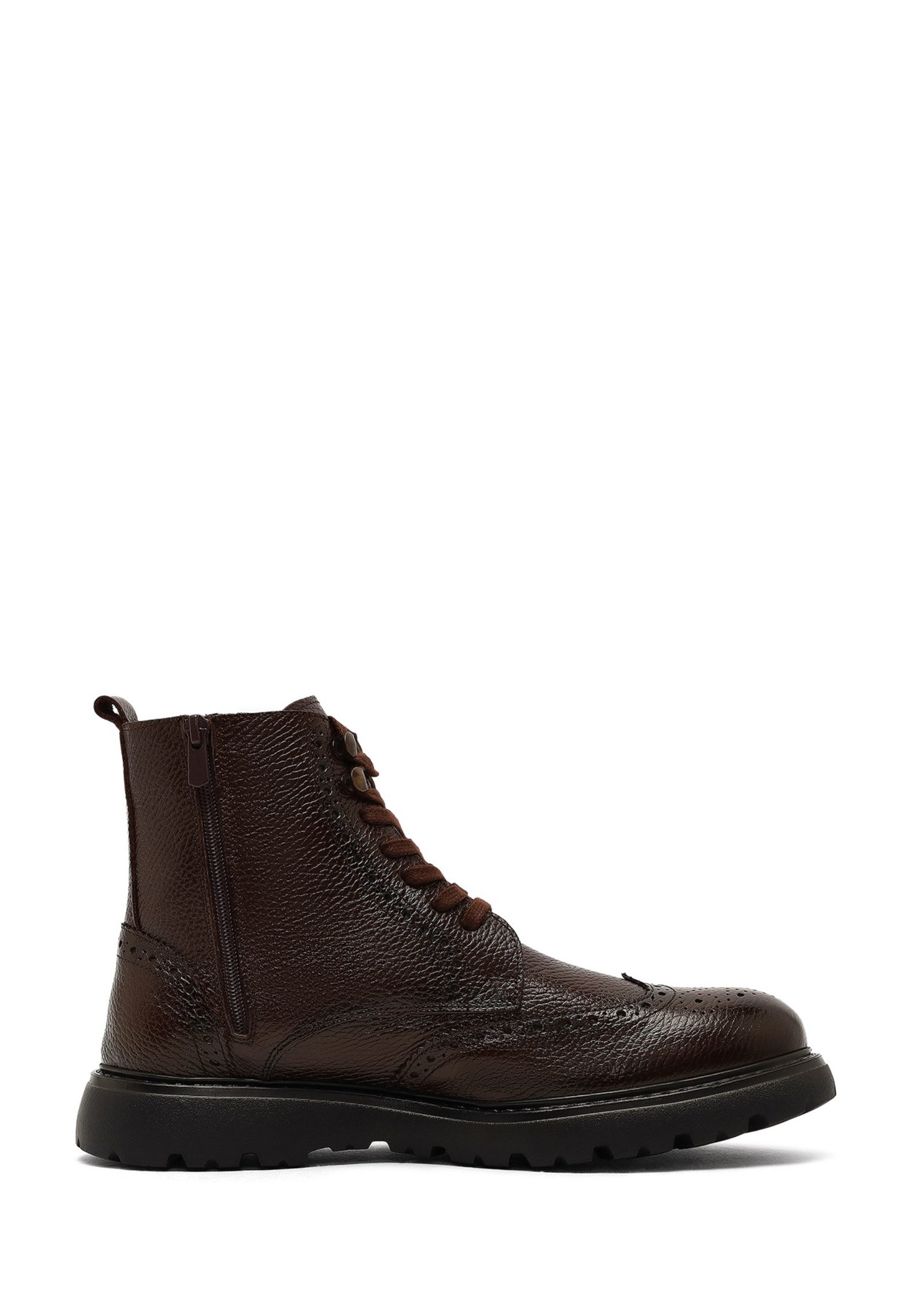 Derimod Stiefeletten aus Leder Ankleboots Schnürsenkel, Lederfutter, EVA Sohle