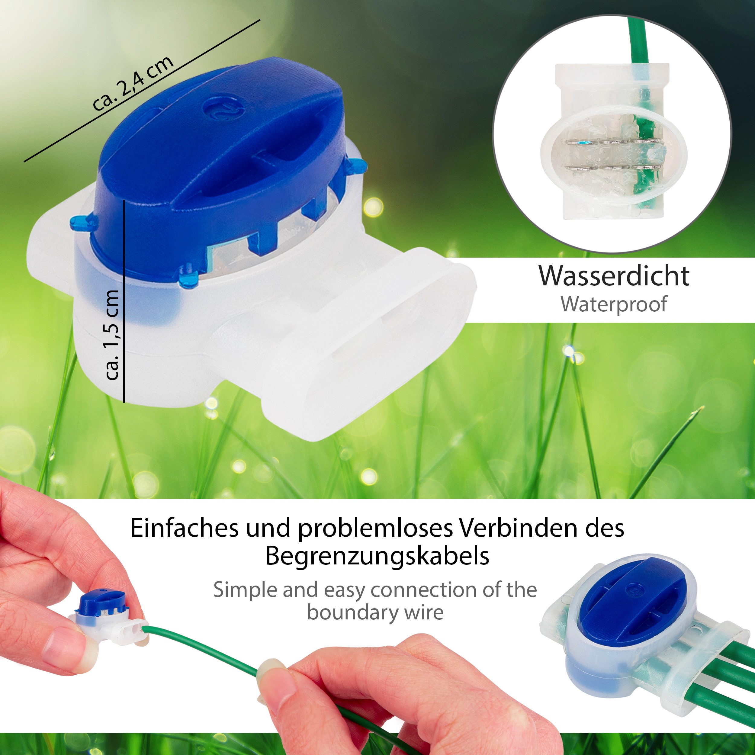 ONVAYA Rasenmähroboter Zubehör Kabelverbinder, Kabelklemmen mit günstig online kaufen