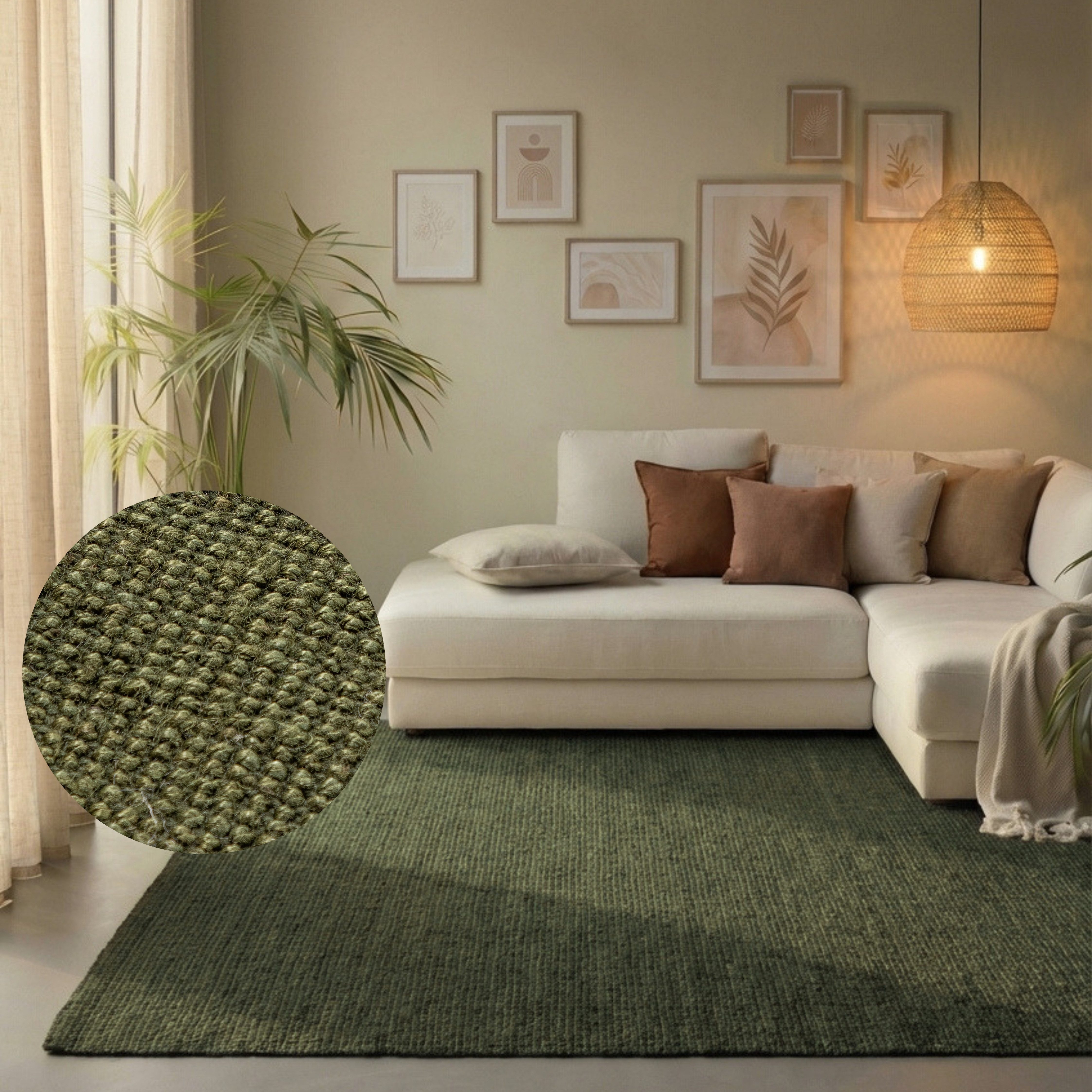 HANSE Home Teppich Jaipur Juteteppich, als Läufer und in Rund, rechteckig, Höhe: 10 mm, 100% Naturfaser, Wohnzimmer, Esszimmer, Schlafzimmer, GRS