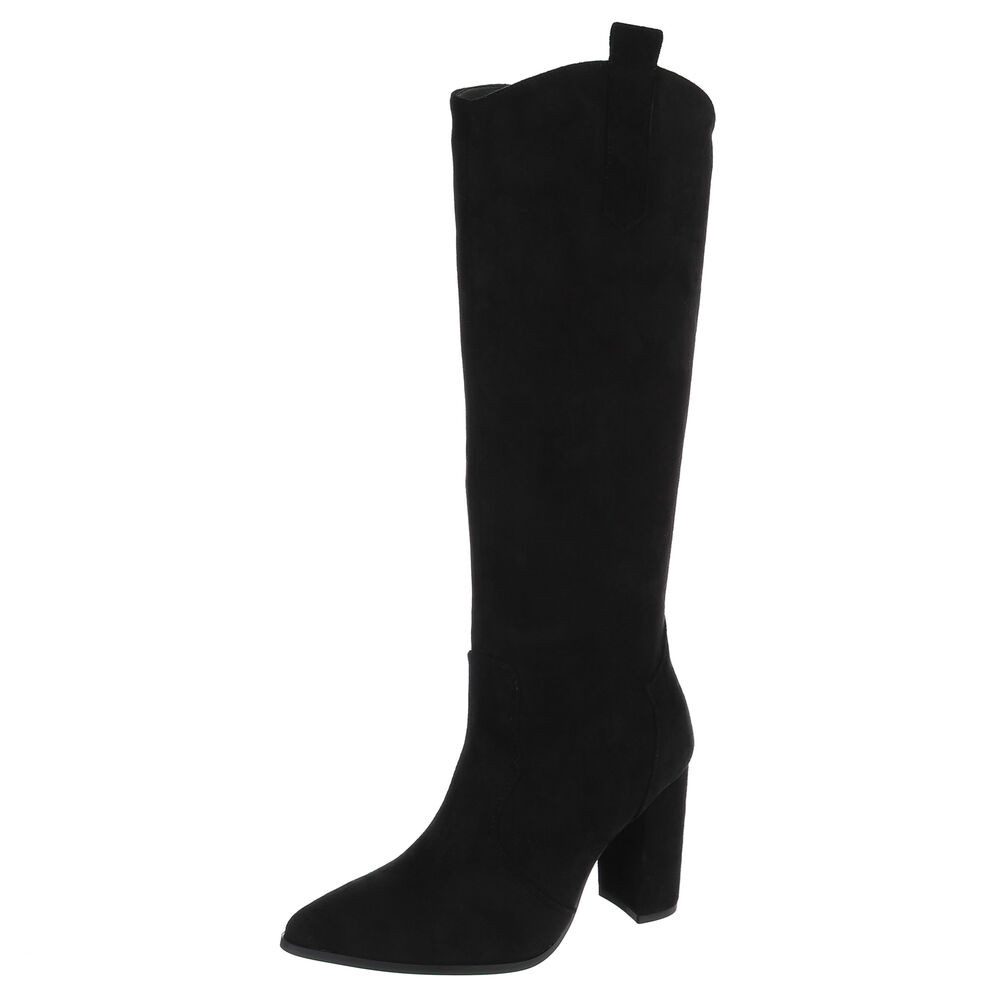 Ital-Design Elegante Damenstiefel mit Blockabsatz für Alltag und Freizeit H günstig online kaufen