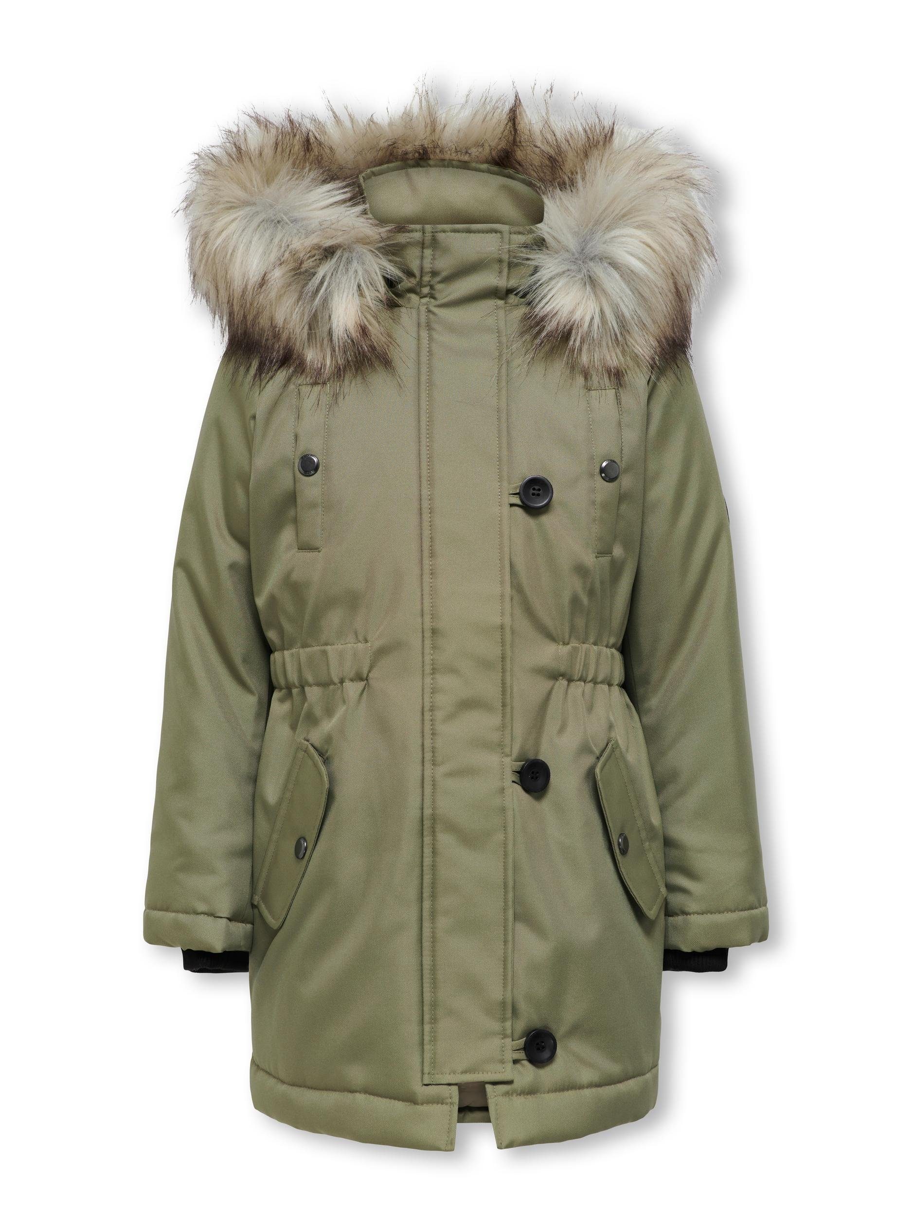 Beliebte neue Artikel auf Lager KIDS ONLY PARKA aloe FUR OTW Winterjacke KOGIRIS