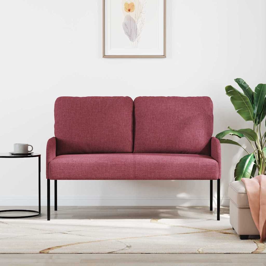 vidaXL Sofa Sofas mit Kissen 110cm Weinrot Sperrholz, 1 Teile – Bild 3 von 5