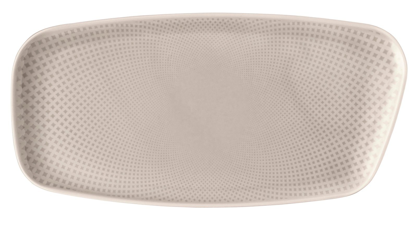 Rosenthal Servierplatte Junto Soft Shell Platte 30 x 15 cm, Porzellan, (Platten), Platten