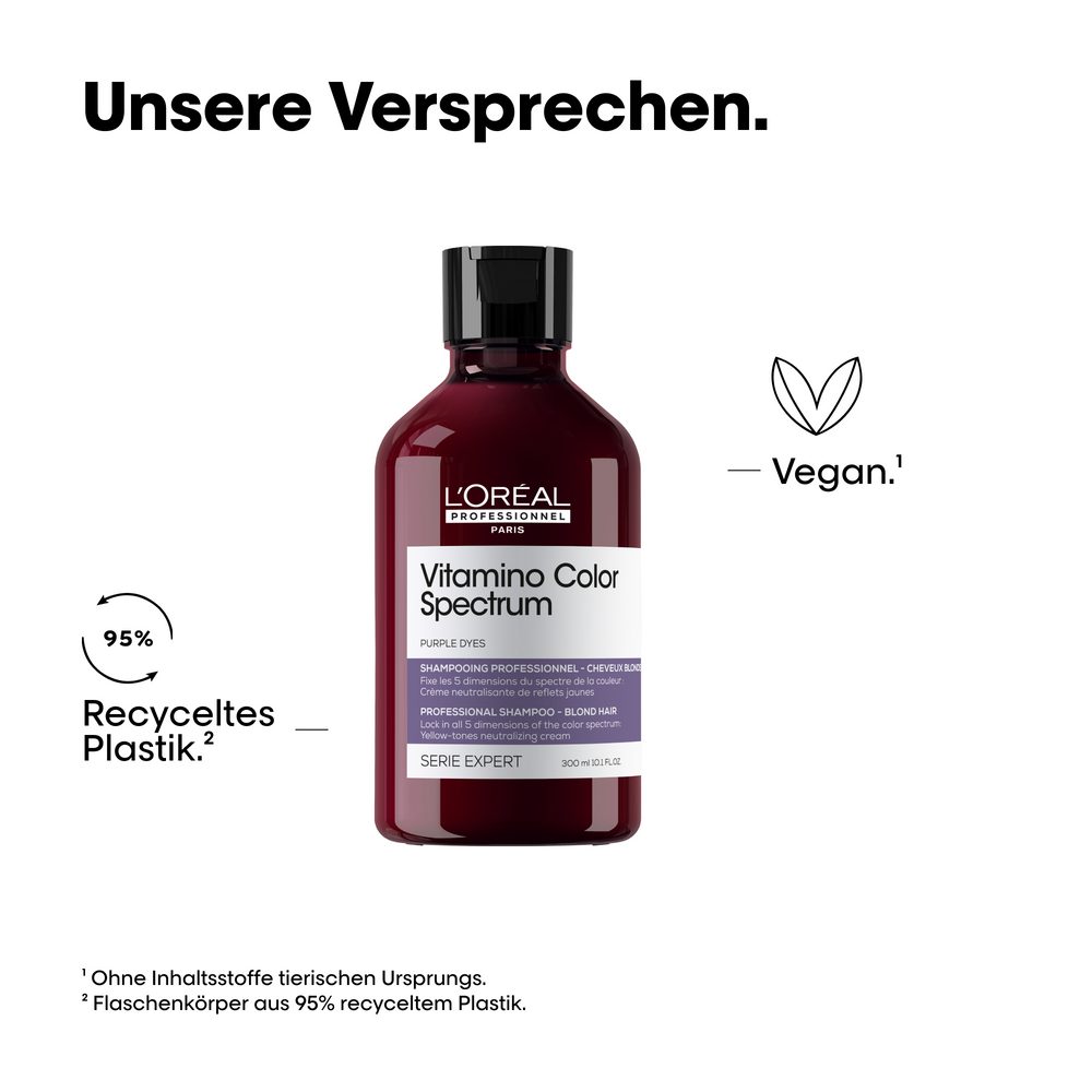 L'ORÉAL PROFESSIONNEL PARIS Haarshampoo Loreal Vitamino Color Spectrum Purple Dyes Neutralizing Shampoo 300 ml